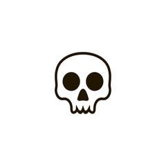 skull icon. sign design