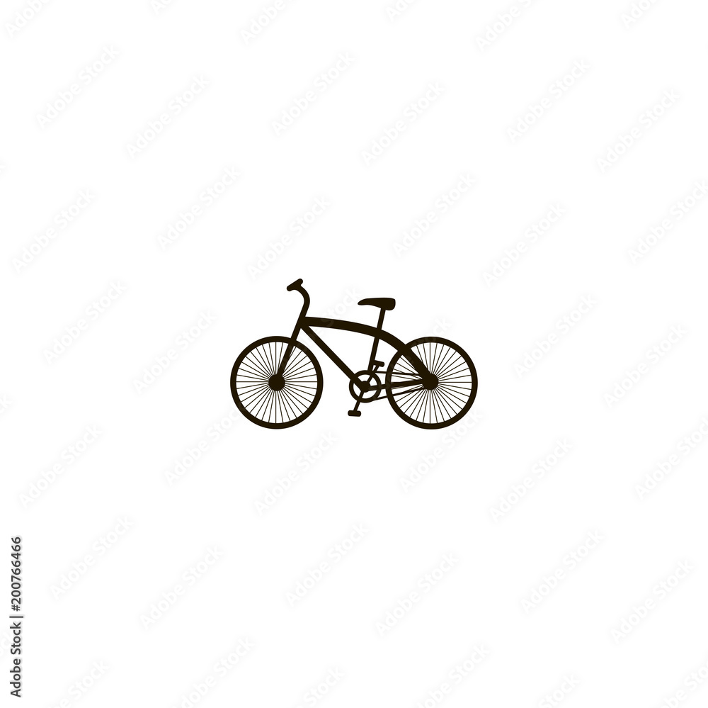 Sticker bicycle icon. sign design