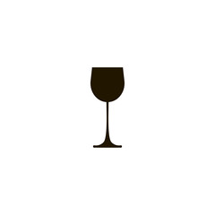 wine glass icon. sign design
