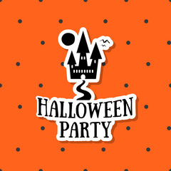Halloween Sticker Ghost House