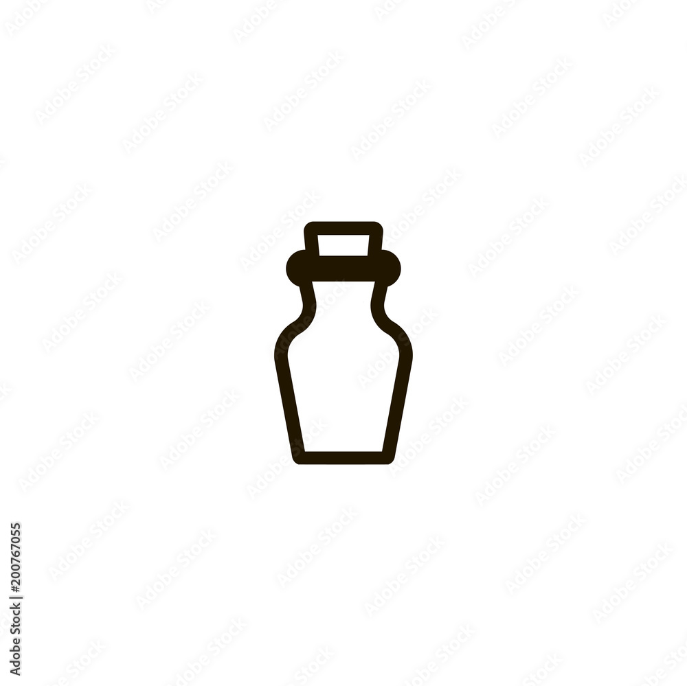 Poster medicine bottle icon. sign design