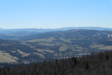 Fototapeta na wymiar Schneeberg im Elbsandsteingebirge