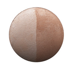 Texture of tow-tone light beige eye shadow or powder