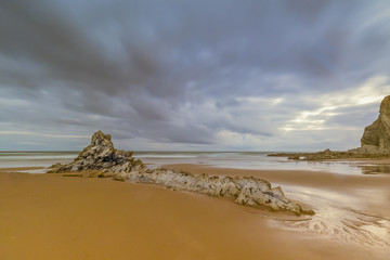 Fototapeta na wymiar landscape of coast in the Cantabrian Sea