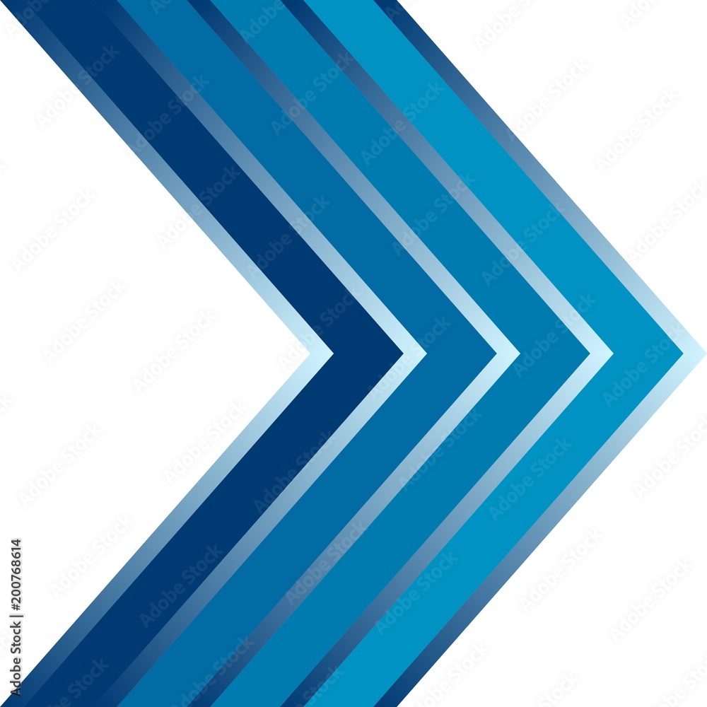 Poster abstract blue pattern on which the arrow points right or next. modern futuristic background vector i