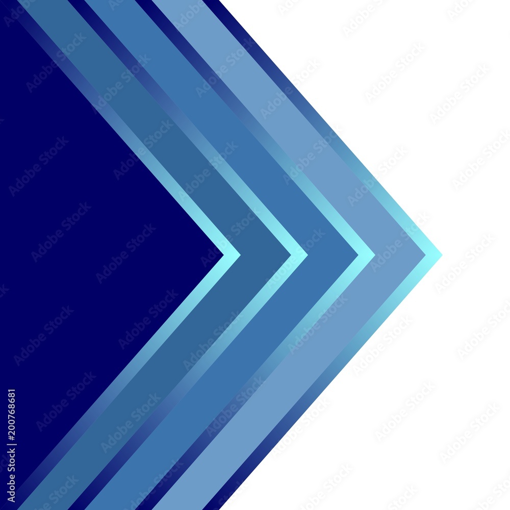 Poster abstract blue pattern on which the arrow points right or next. modern futuristic background vector i