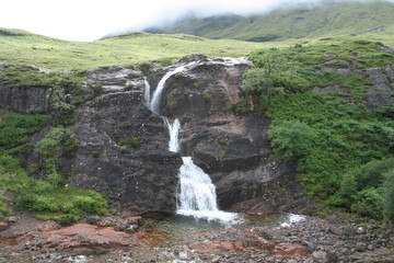 A three-stage waterfall taken during the trip.
