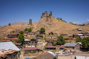 Omalo village, Tusheti, Georgia