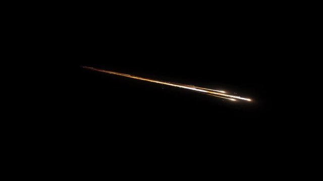 Object Breaking up in the Atmosphere - Transparent