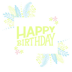 Happy Birthday Greeting Card Template