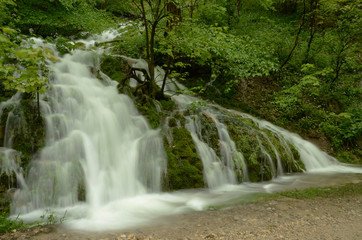 Talheimer Wasserfall, Schwaebische Alb, Albtrauf;