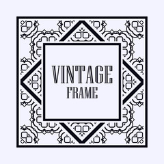 Art Deco frame border