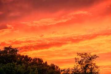 Sunset over Nice, France