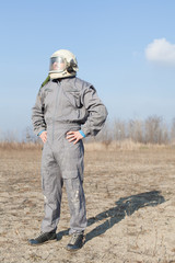 astronaut preparing for taking flight