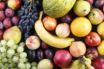 ripe fruit as background
