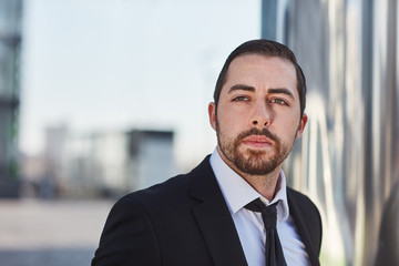 Naklejka premium Start-Up Unternehmer hat eine Vision