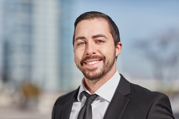 Fototapeta premium Geschäftsmann als erfolgreicher Entrepreneur