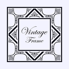 Art Deco frame border