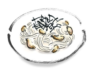 木の子のパスタ