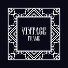 Art Deco frame border