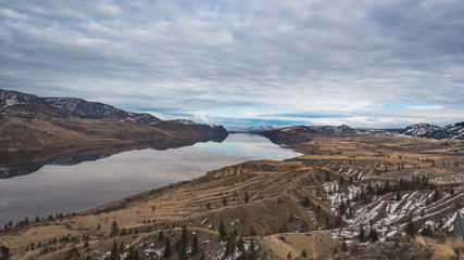 Kamloops lake in spring