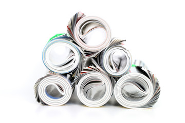 Rolled magazines