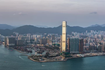 Foto op Aluminium Hong Kong city view from the Peak at twilight © Earnest Tse