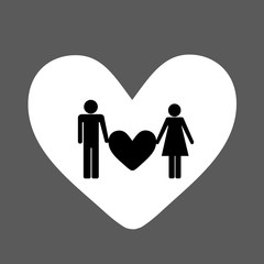 Man and woman are heart5