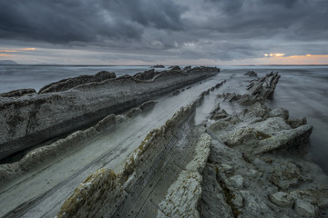 landscape of coast in the Cantabrian Sea