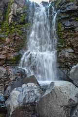 Waterfall on the Putorana plateau.