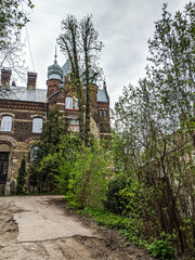 Naklejka premium Lviv old architecture cityscape in the spring season