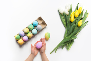 Vibrant Easter eggs