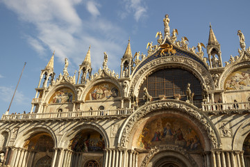 Fototapeta na wymiar St Mark's Basilica in Venice, Italy, 2016