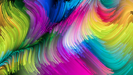 Virtual Life of Liquid Color