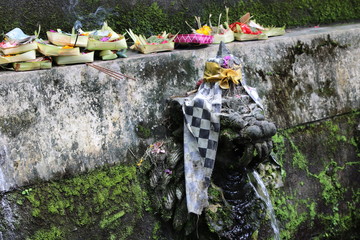 Hindu fountaine for purification in Bali Indonesia