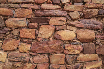red stones wall, background