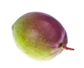 Fresh red green salad mango isolated on white