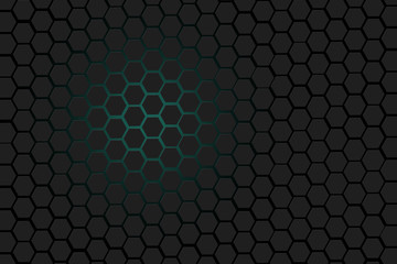 colorful light on 3d honeycomb, hexagon background