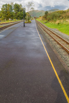 Railway Platform at Rhyd Ddu