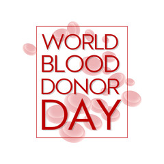 Vector illustration concept of banner for World blood donor day.
