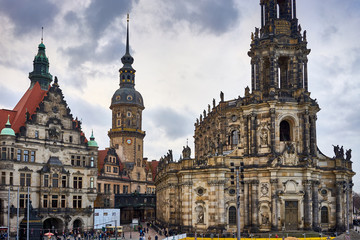 Fototapeta na wymiar Dresden square 