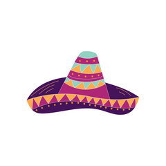 Hand drawn sombrero icon