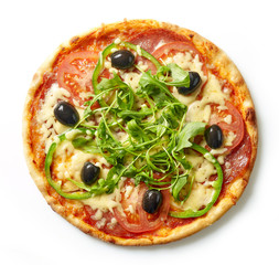 Freshly baked pizza