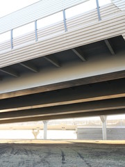 road trestle on supports