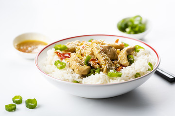 rice with chicken and vegetables