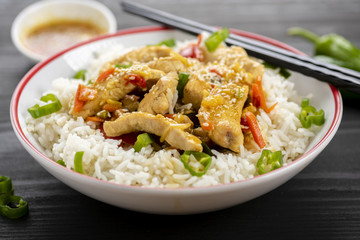 rice with chicken and vegetables
