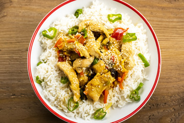 rice with chicken and vegetables