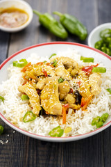 rice with chicken and vegetables