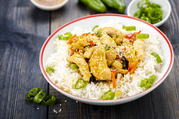 rice with chicken and vegetables