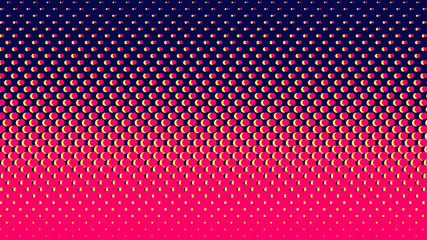 Halftone gradient pattern vertical vector illustration. Pink dark blue yellow dotted, blue halftone texture. Pop Art blue pink halftone, comics Background. Background of Art. AI10